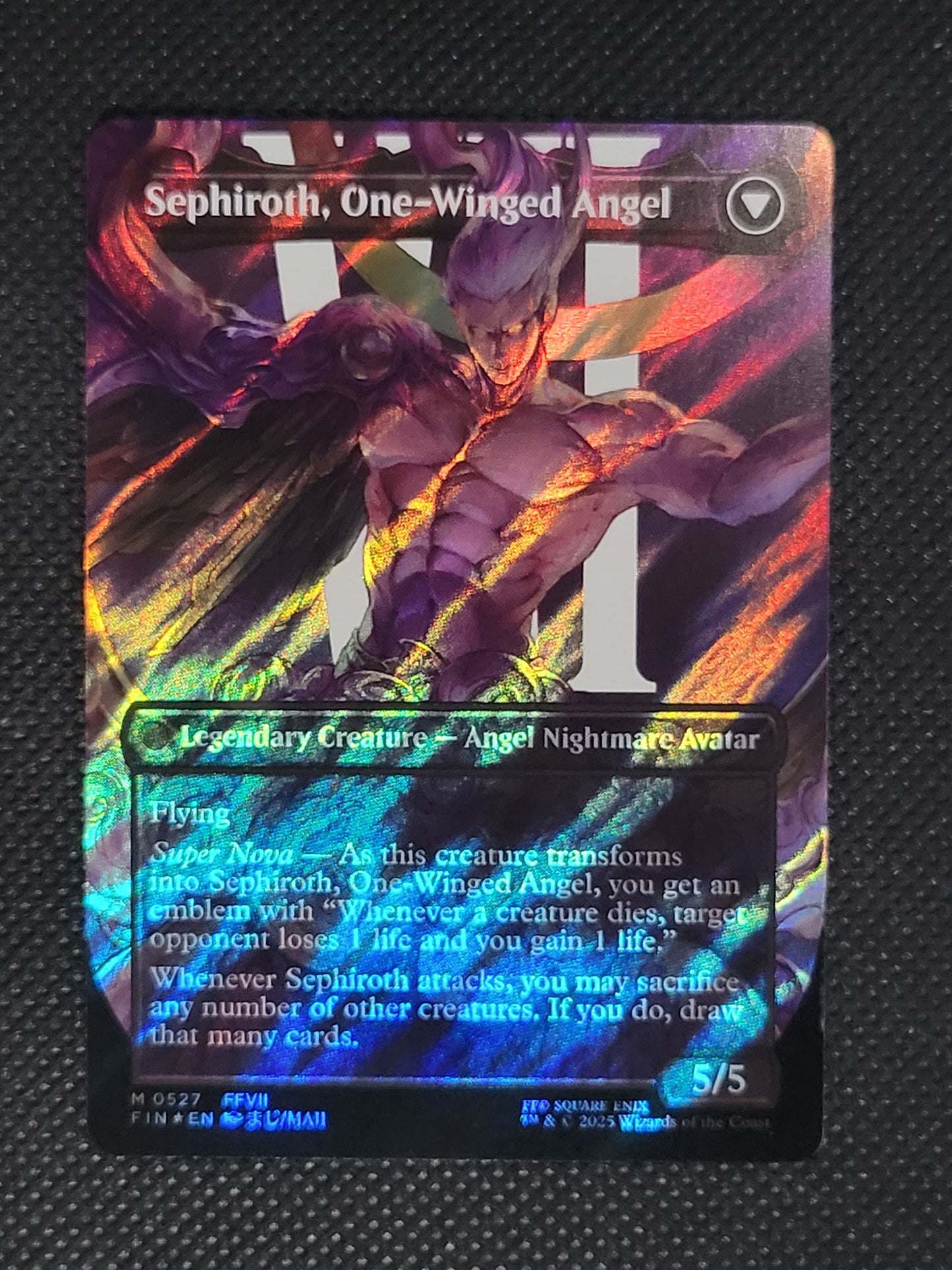 Sephiroth, Fabled SOLDIER // Sephiroth, One-Winged Angel — Borderless|Character|Surge Foil — ID 18054