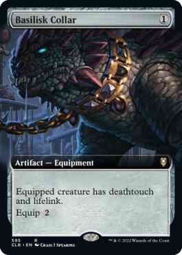 Basilisk Collar [595] [Extended Art] [Commander Legends: Battle for Baldur's Gate] [Non-Foil]