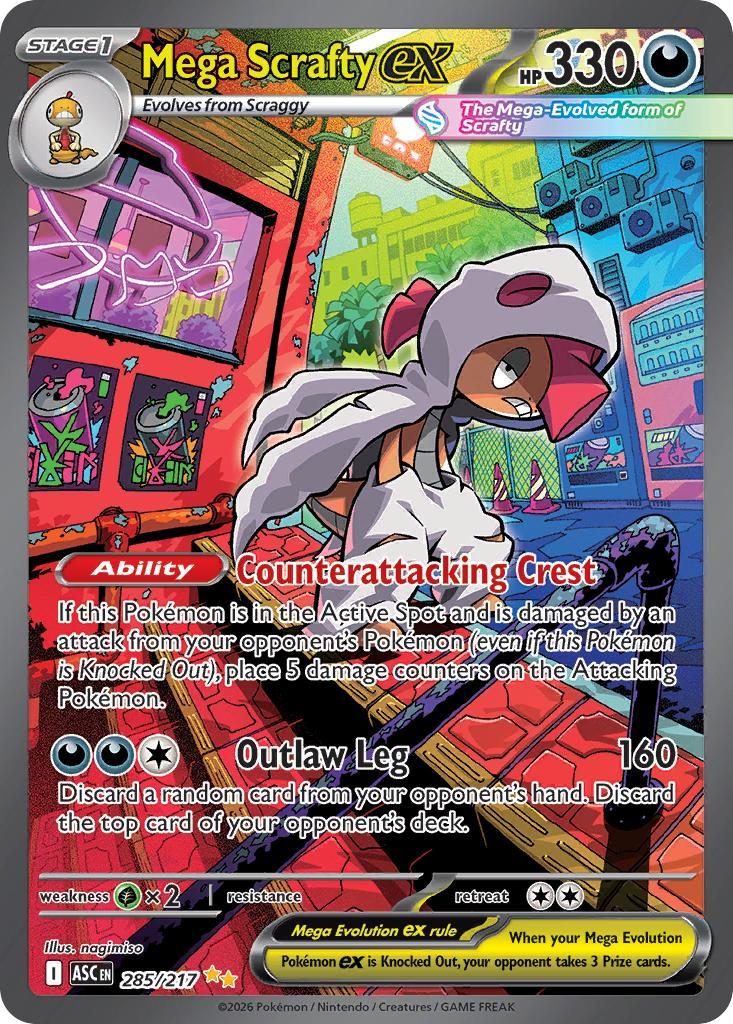 Mega Scrafty ex - 285/217 - Special Illustration Rare [me025-285] [Ultra]