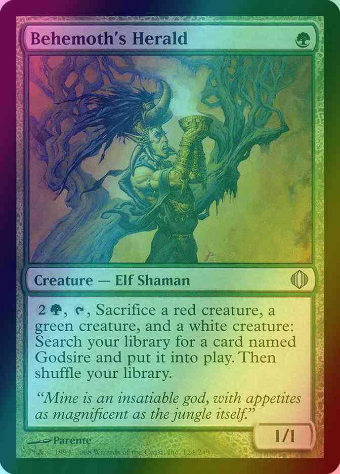 Behemoth's Herald [124] [Shards Of Alara] [Foil]