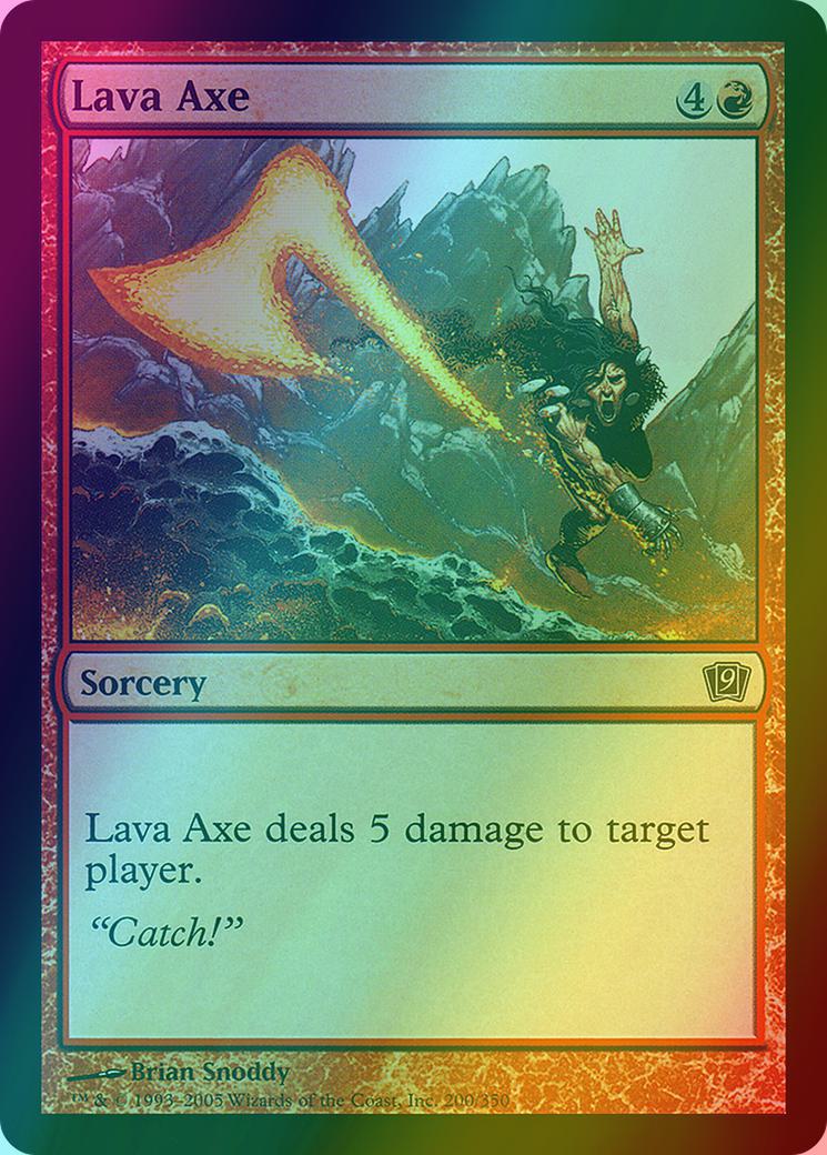 Lava Axe [200x] [Ninth Edition] [Foil]