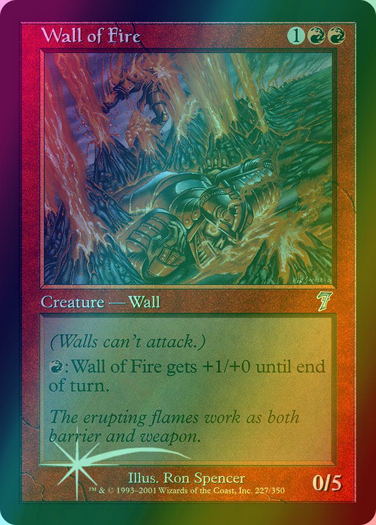 Wall of Fire [227x] [Seventh Edition] [Foil]