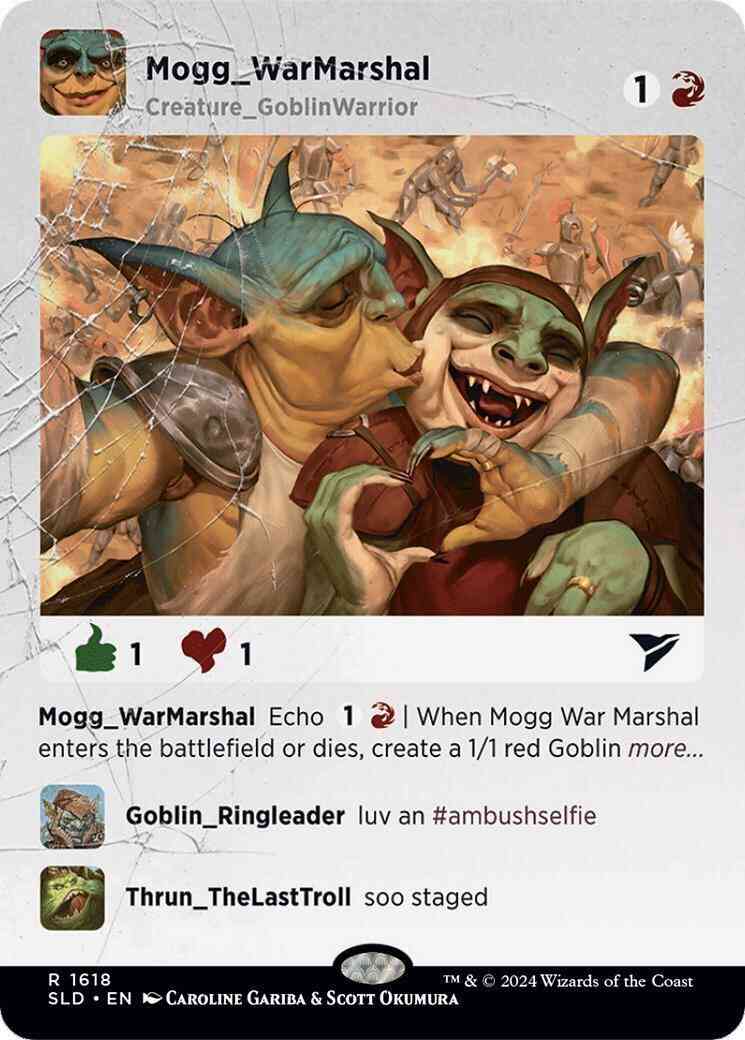 Mogg War Marshal [1618] [Borderless] [Goblingram] [Secret Lair Drop] [Non-Foil]