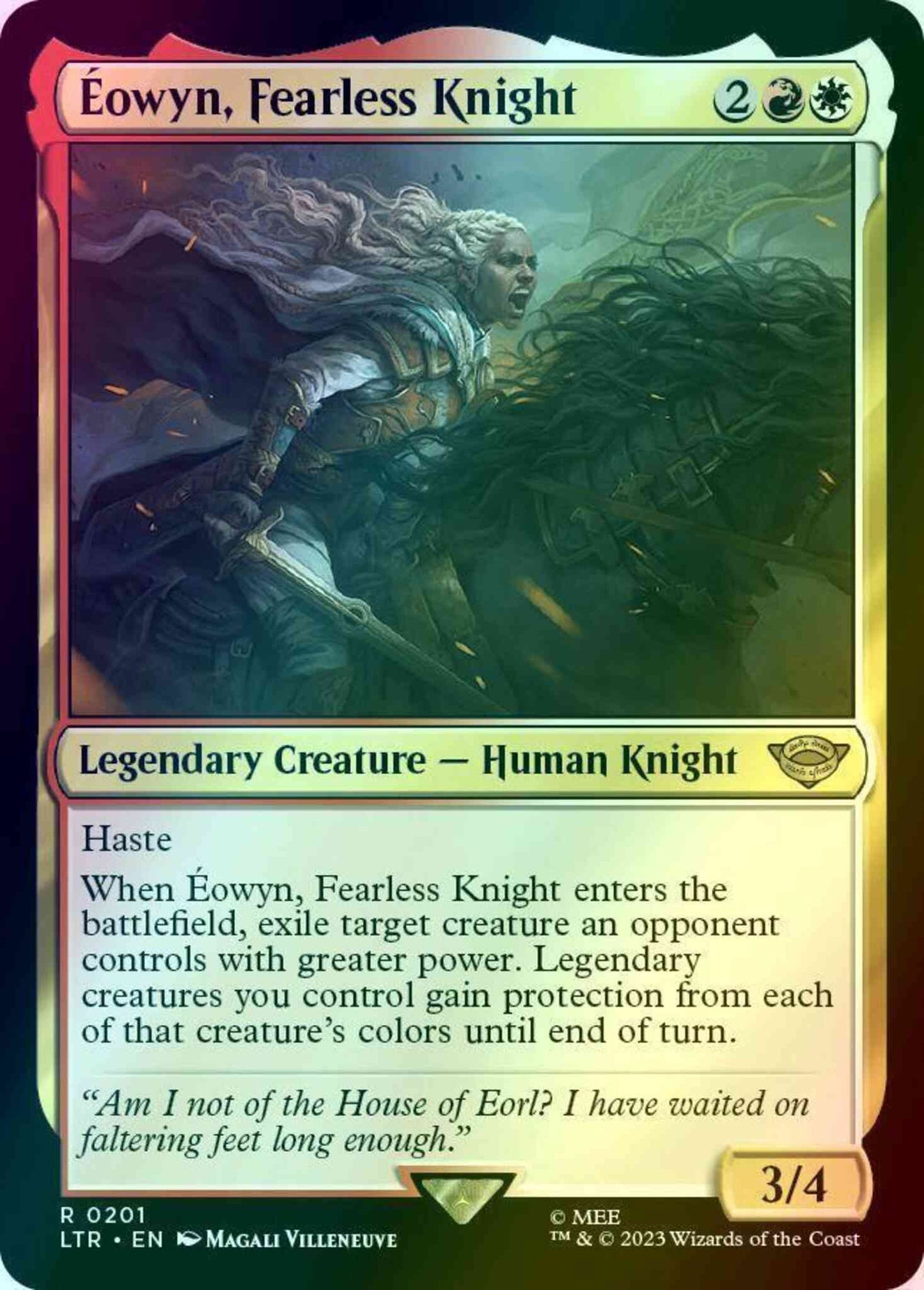 Éowyn, Fearless Knight [201] [The Lord of the Rings: Tales of Middle-earth] [Foil]