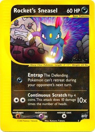 Rocket's Sneasel - 5 - Winner Promo [Non-Holo]