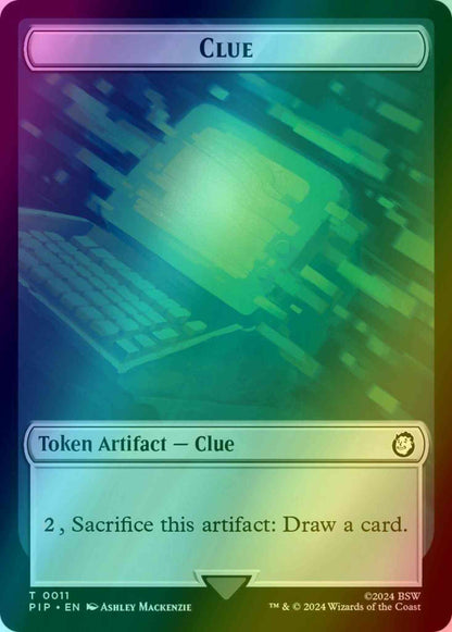 Clue Token (11) // Energy Reserve Token (21) [Fallout: Tokens] [Foil]