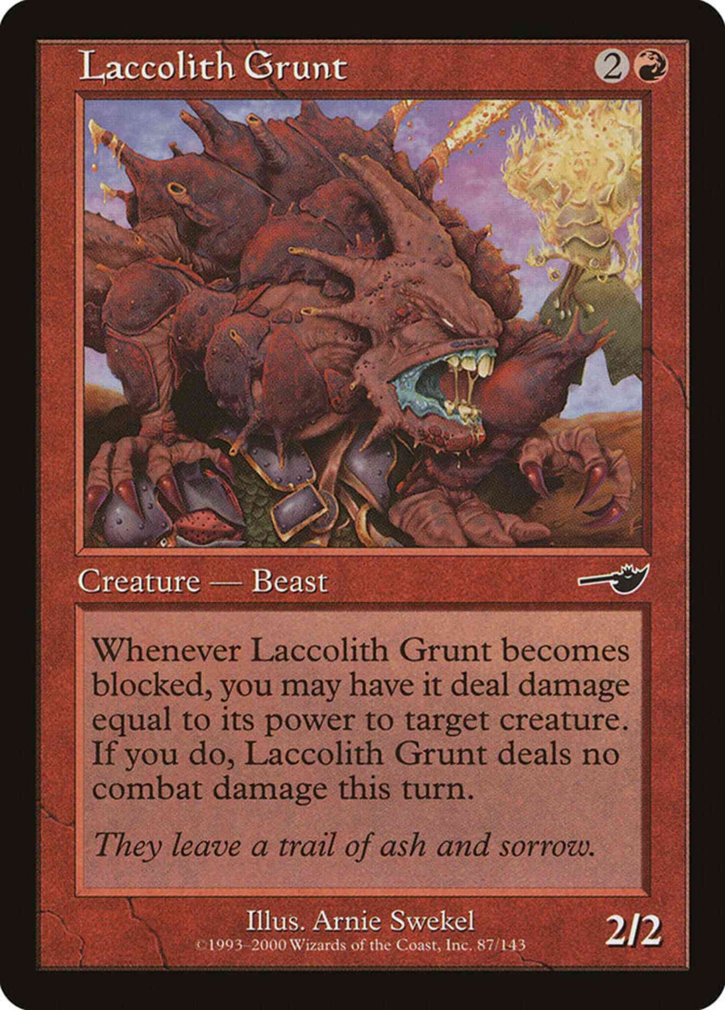 Laccolith Grunt [87] [Nemesis] [Non-Foil]