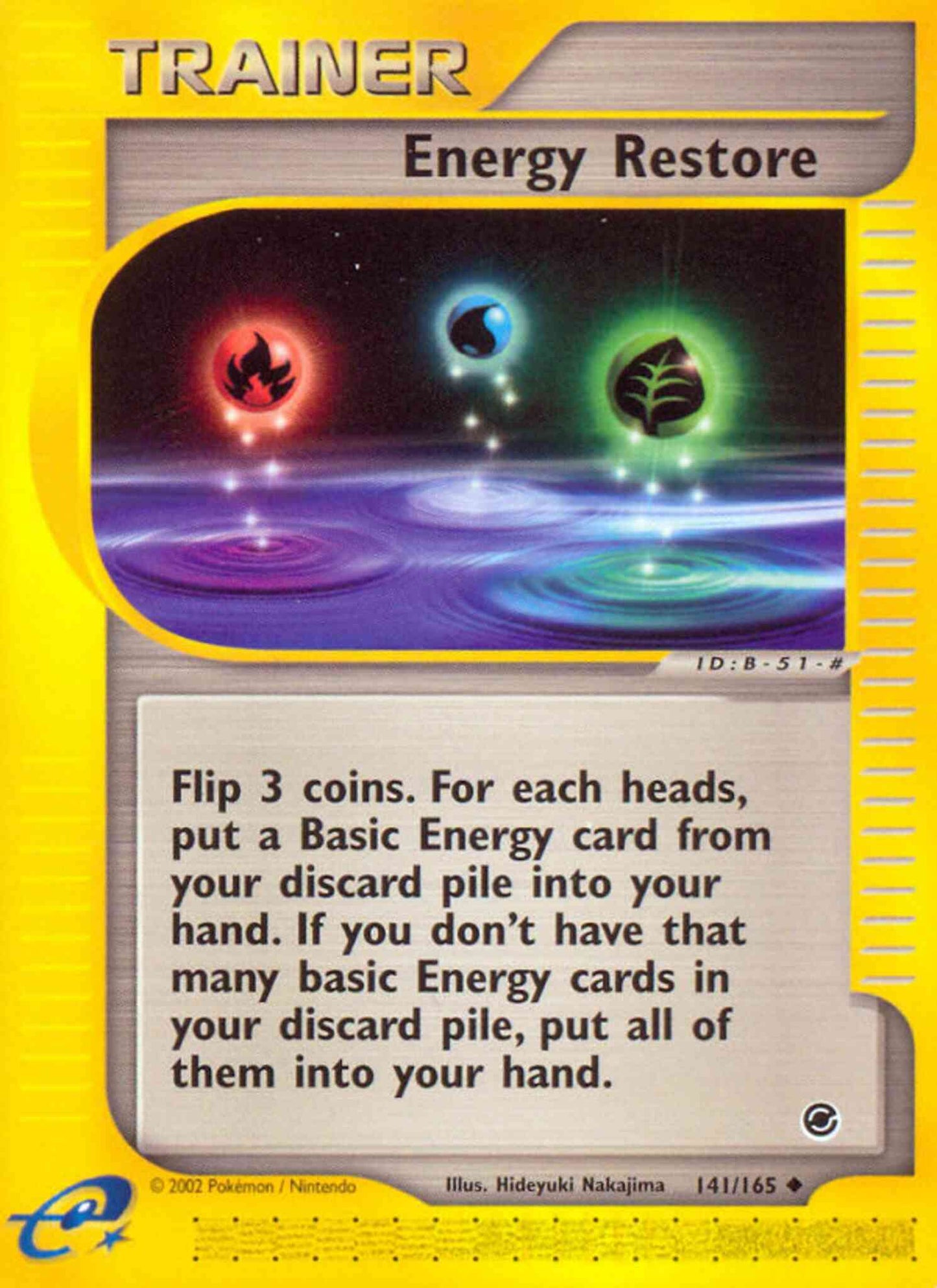 Energy Restore - 141/165 - Uncommon [ecard1-141] [Non-Holo]