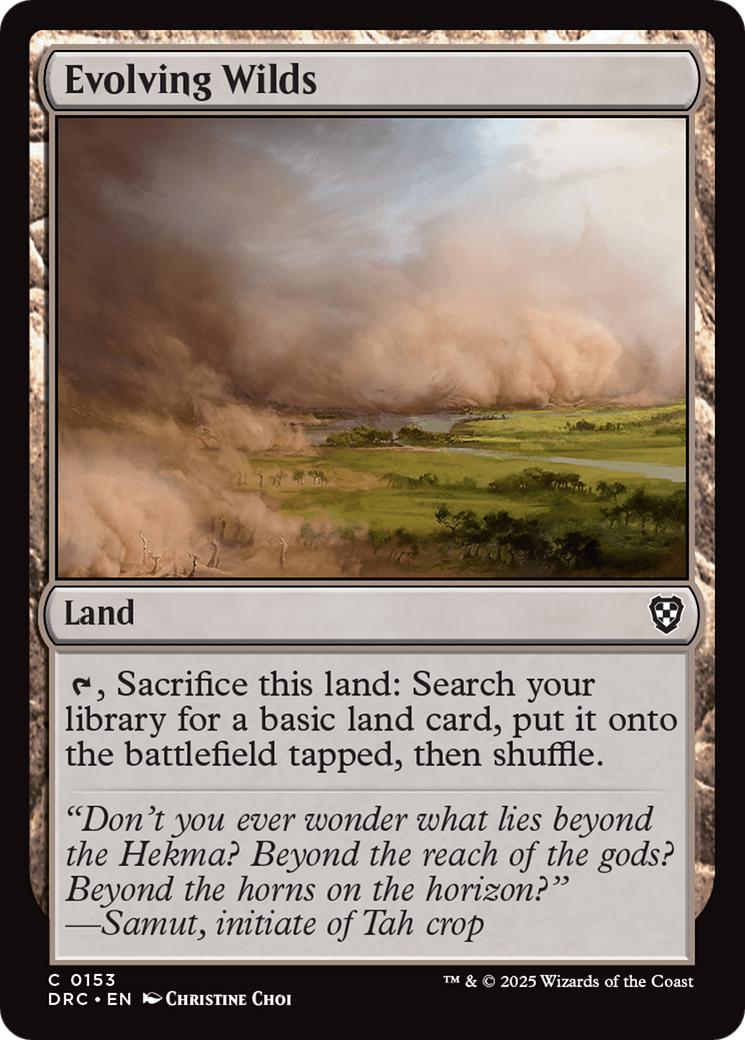 Evolving Wilds [153] [Aetherdrift: Commander] [Non-Foil]