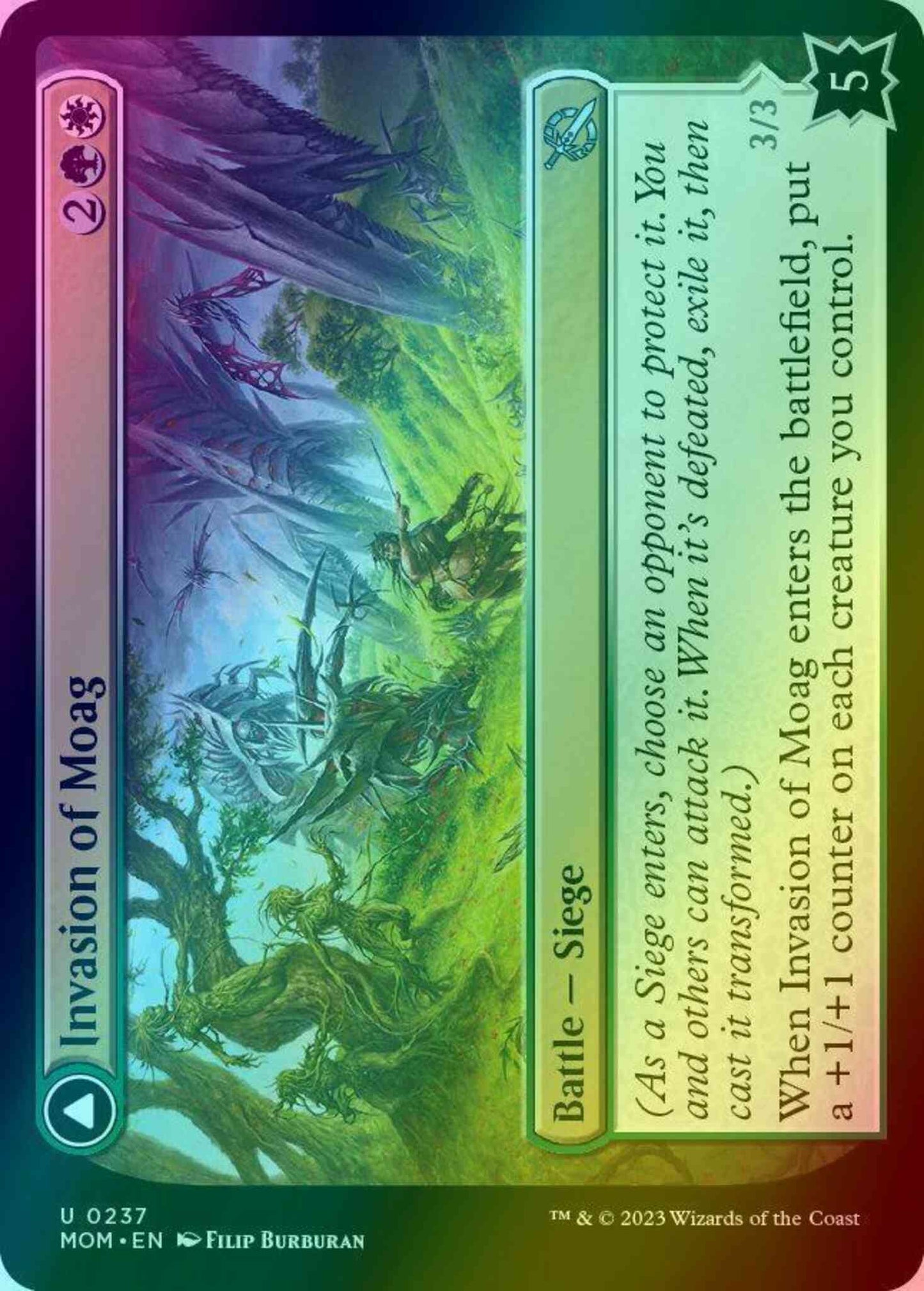 Invasion of Moag // Bloomwielder Dryads [237] [March of the Machine] [Foil]