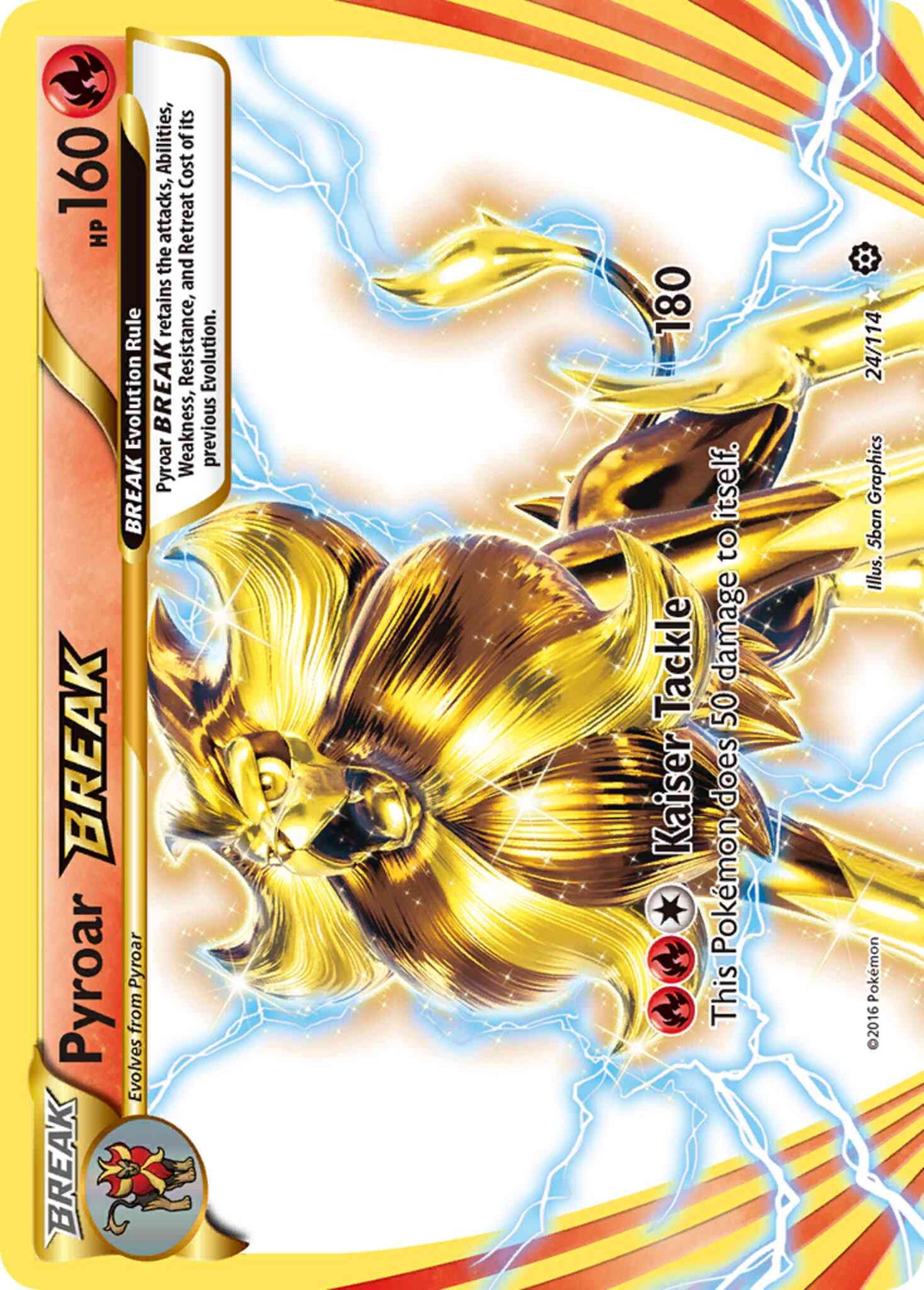 Pyroar BREAK - 24/114 - Rare BREAK [xy11-24] [BREAK]
