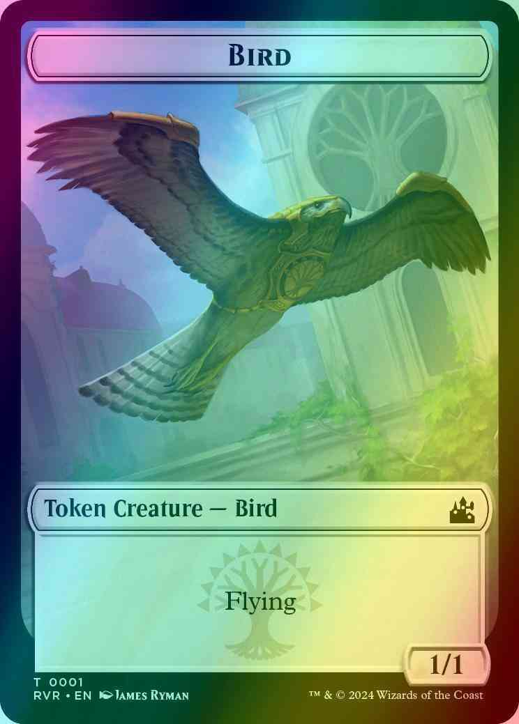 Bird Token (01) // Rhino Token (11) [Ravnica Remastered: Tokens] [Foil]