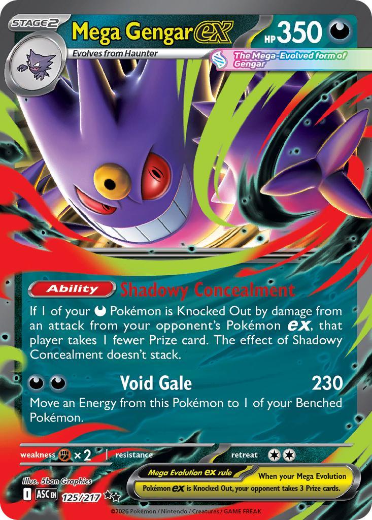 Mega Gengar ex - 125/217 - Double Rare [me025-125] [Ultra]
