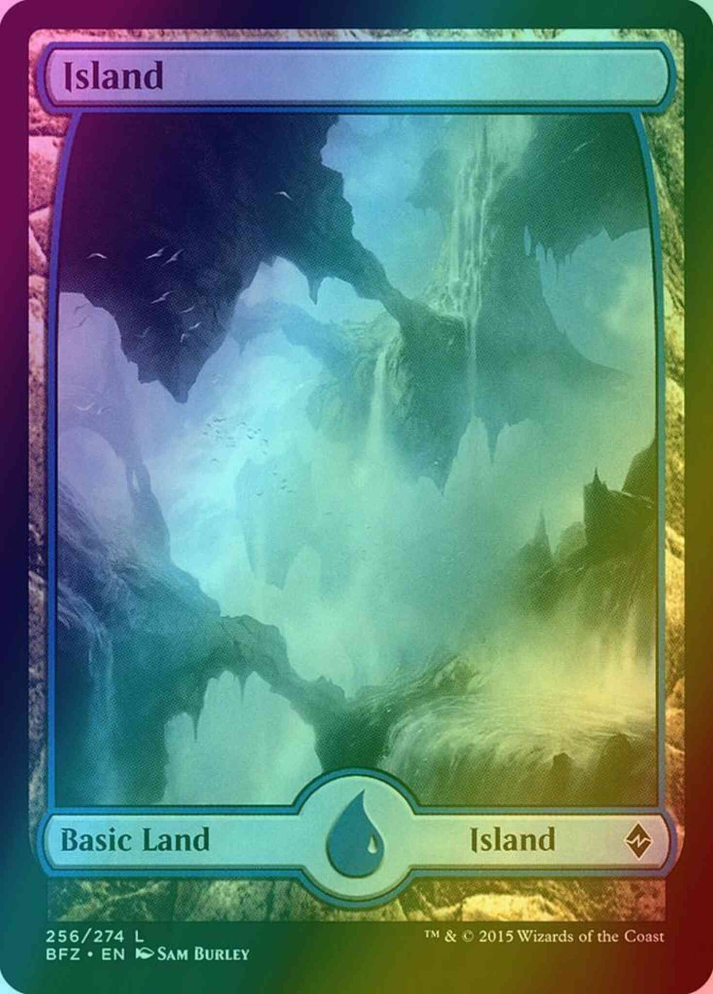 Island [256] [Full Art] [Battle for Zendikar] [Foil]