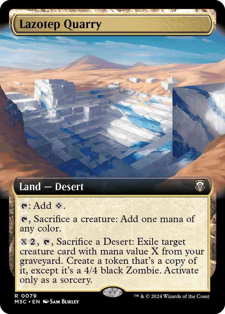 Lazotep Quarry [79] [Extended Art] [Modern Horizons 3: Commander] [Non-Foil]