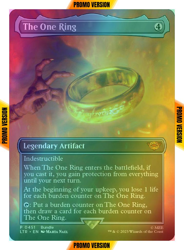 The One Ring [451] [Borderless] [Bundle] [The Lord of the Rings: Tales of Middle-earth] [Foil]