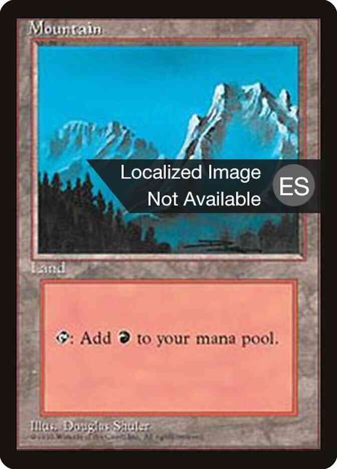 Mountain - Spanish [Blue Sky] [374] [Fourth Edition Black Border: Spanish] [Non-Foil]