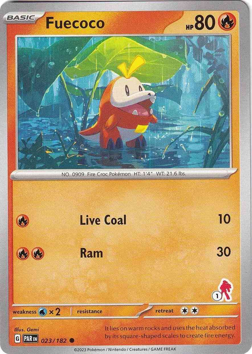 Fuecoco -  023/182 - Common - Armarouge Stamp [ba03-ARM1] [Non-Holo]