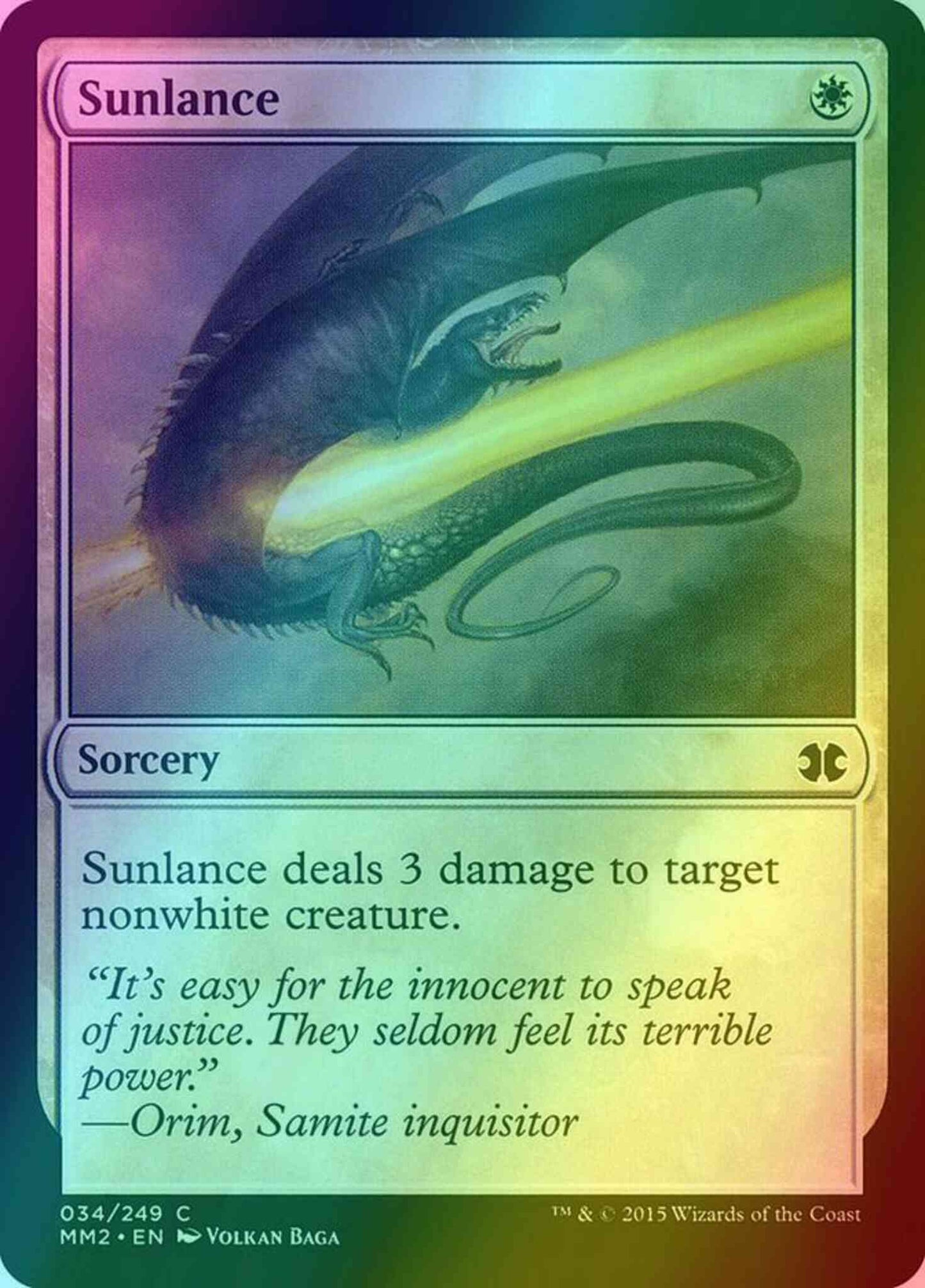 Sunlance [34] [Modern Masters 2015] [Foil]