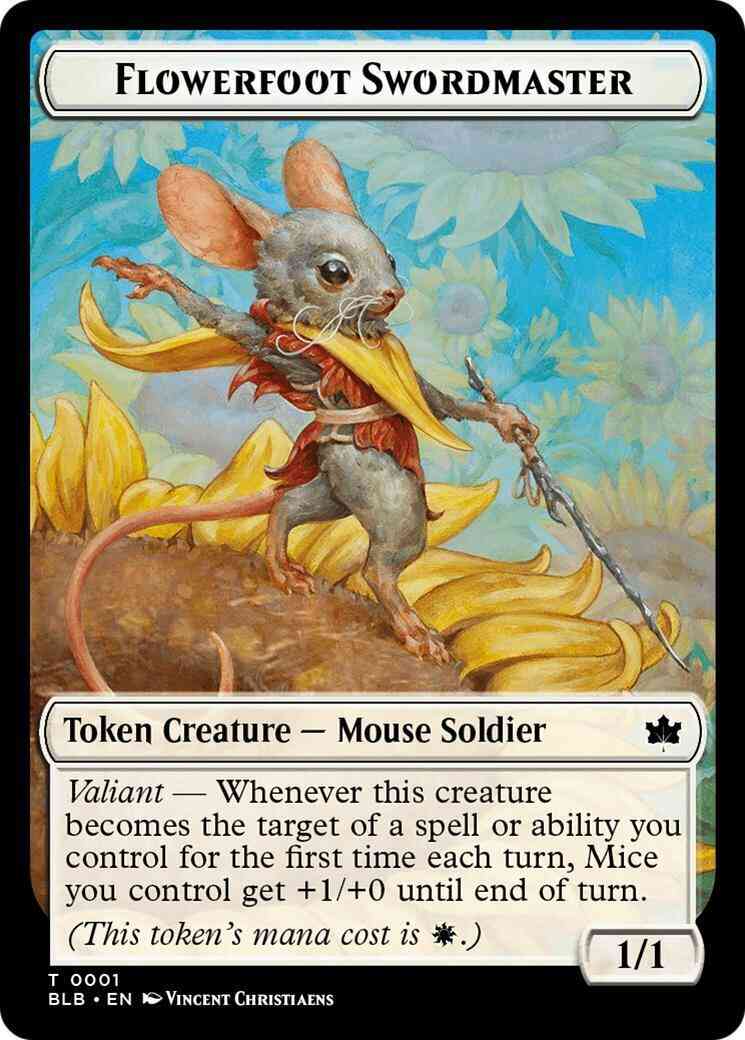 Flowerfoot Swordmaster Token [01] [Bloomburrow: Tokens] [Non-Foil]