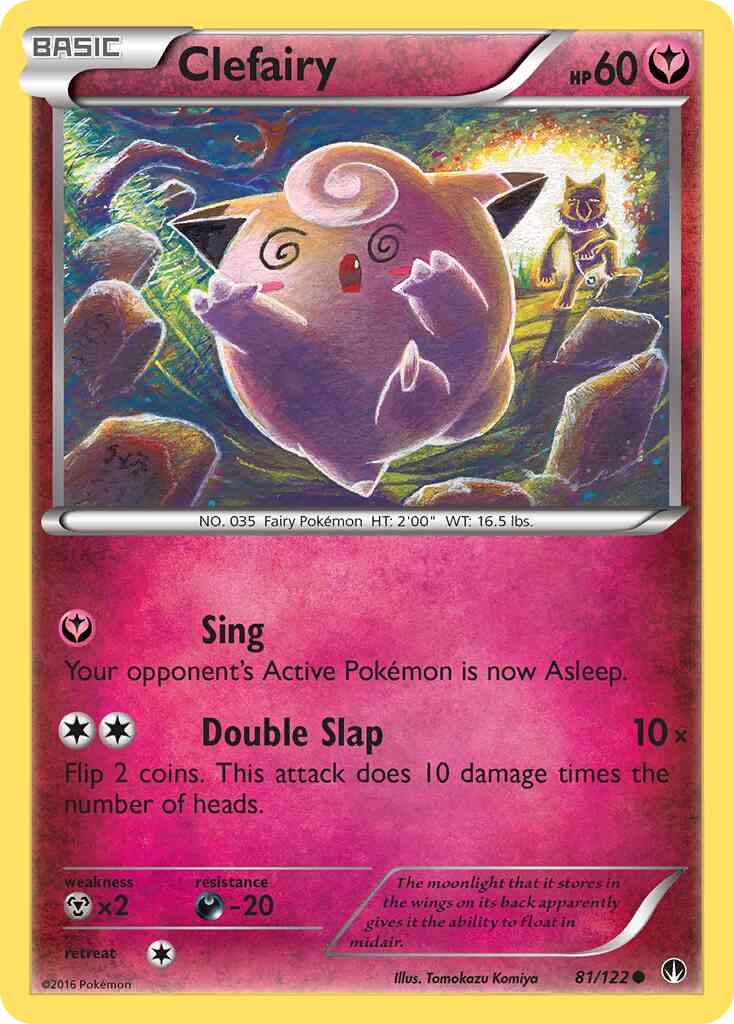 Clefairy - 81/122 - Common [xy9-81] [Reverse Holo]