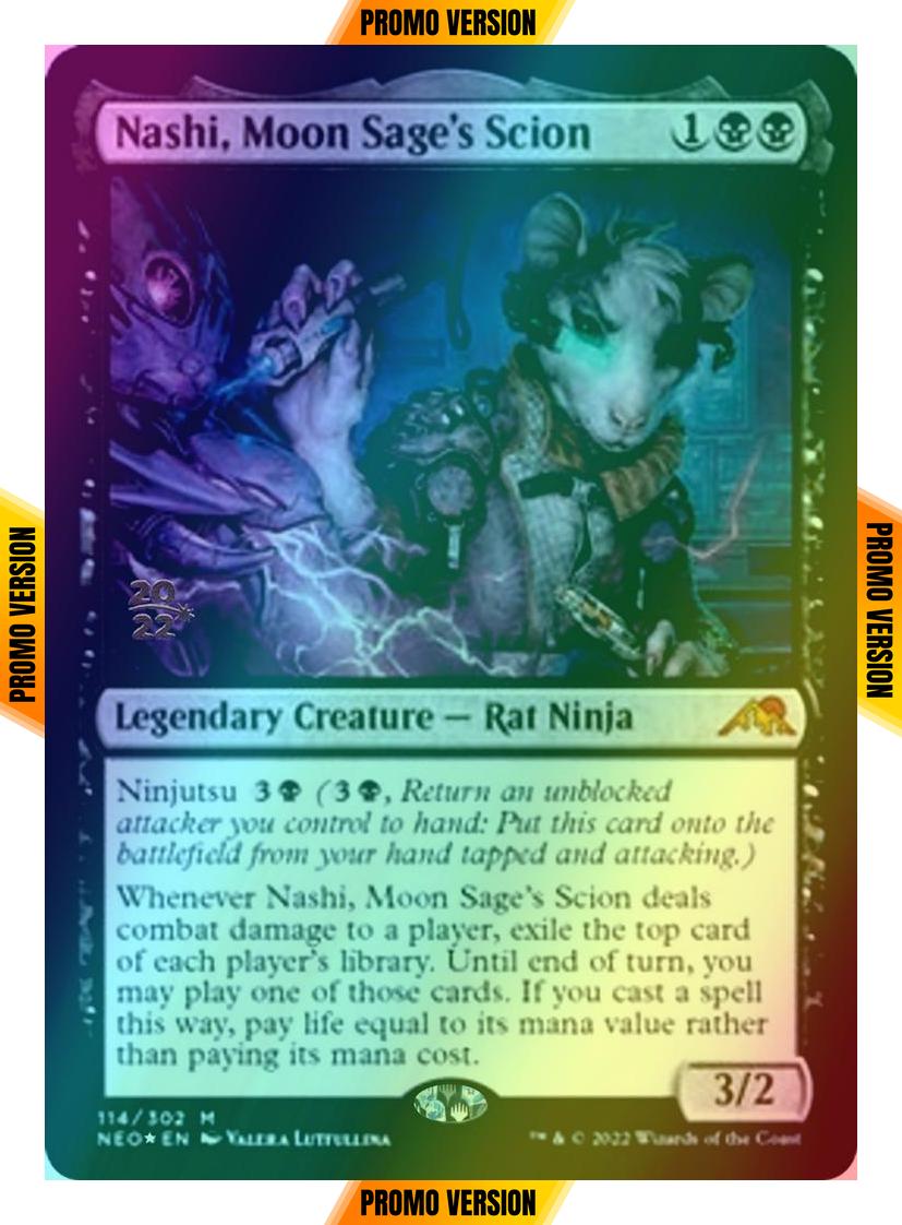 Nashi, Moon Sage's Scion [Prerelease] [114s] [Kamigawa: Neon Dynasty: Promos] [Foil]