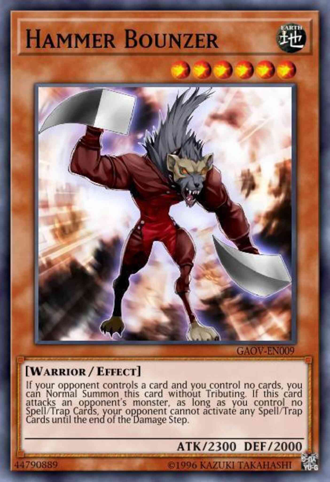 Hammer Bounzer - GAOV-EN009 - Super Rare - Unlimited