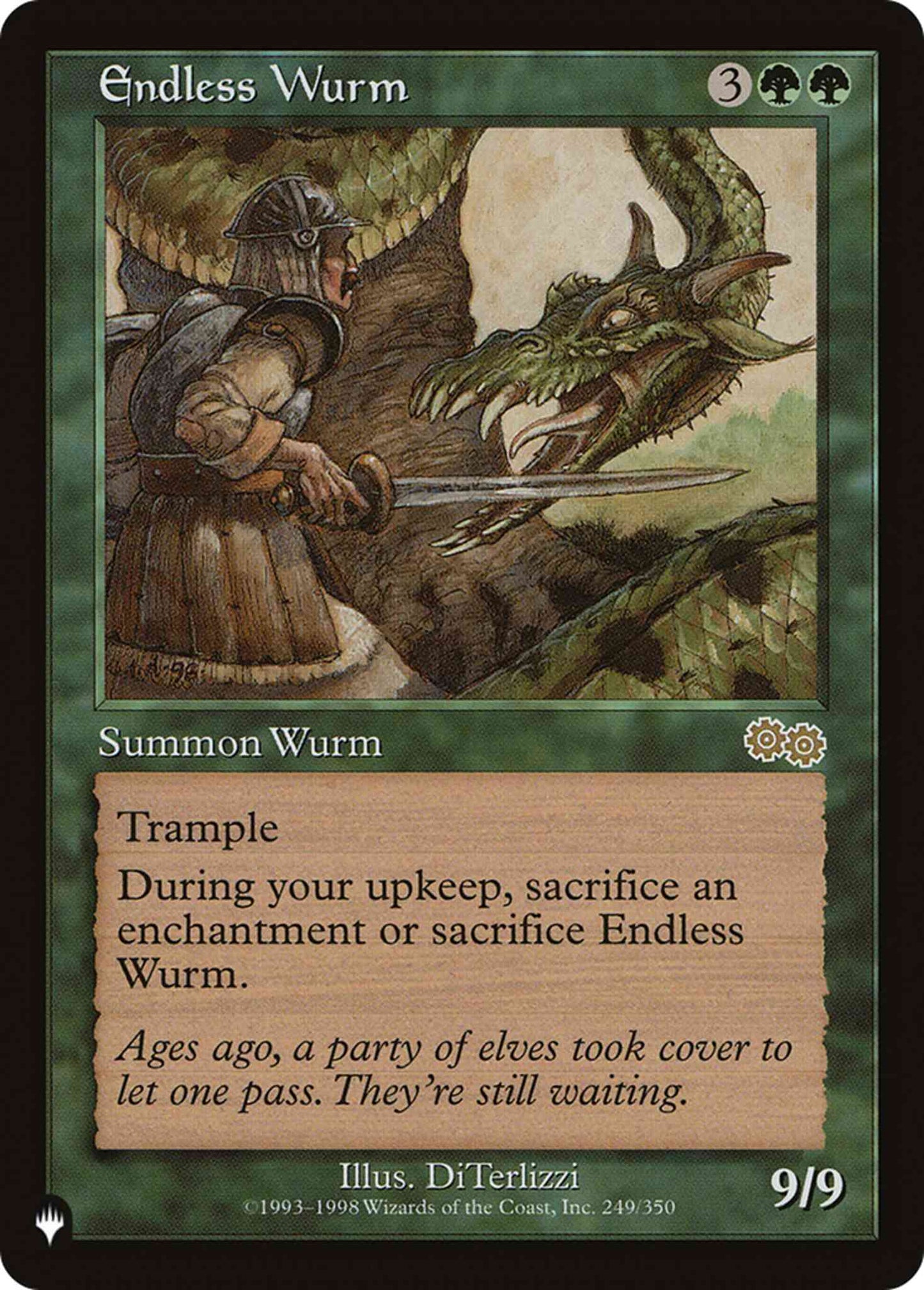 Endless Wurm [USG-249] [The List] [Non-Foil]