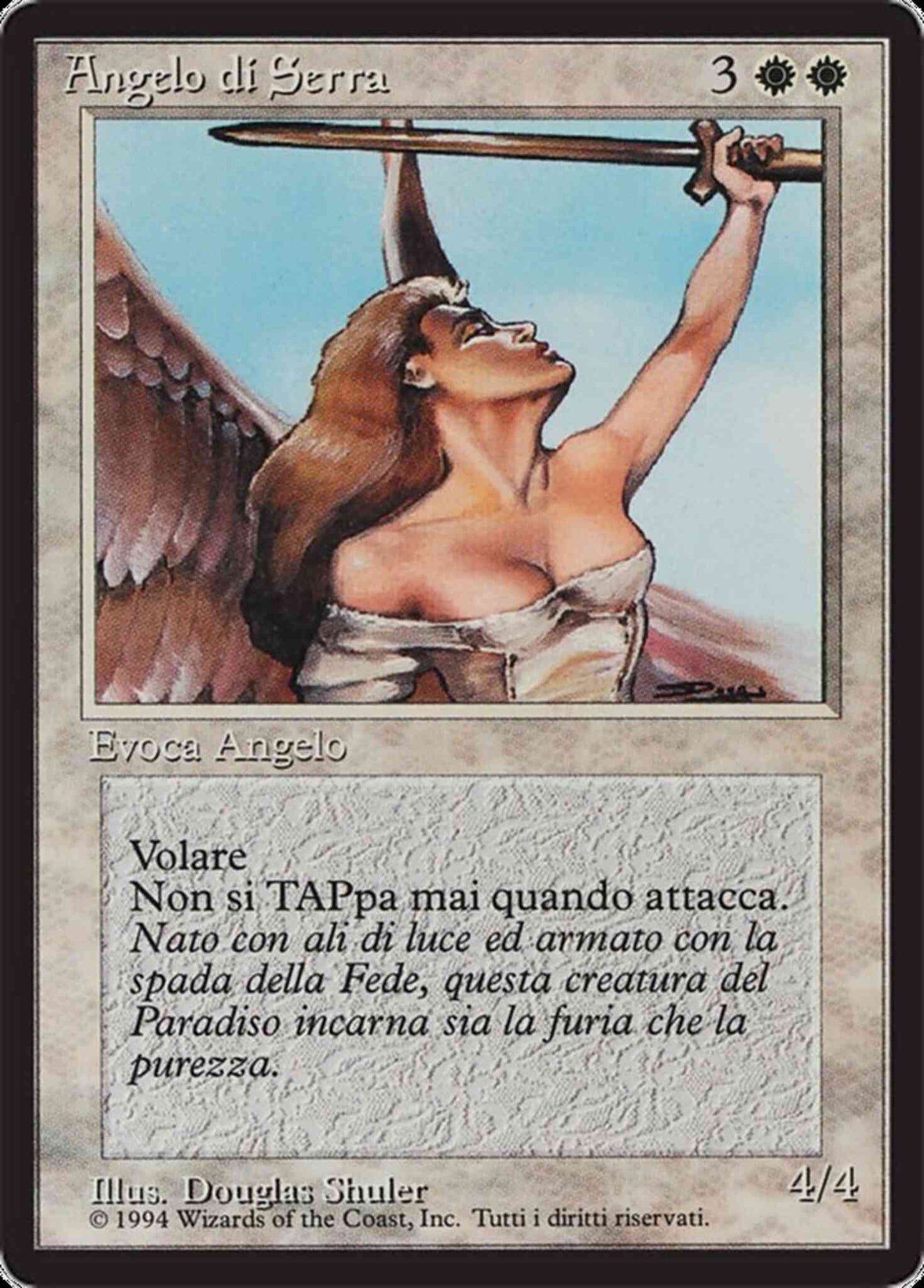 Serra Angel - Italian [40] [Foreign Black Border: Italian] [Non-Foil]