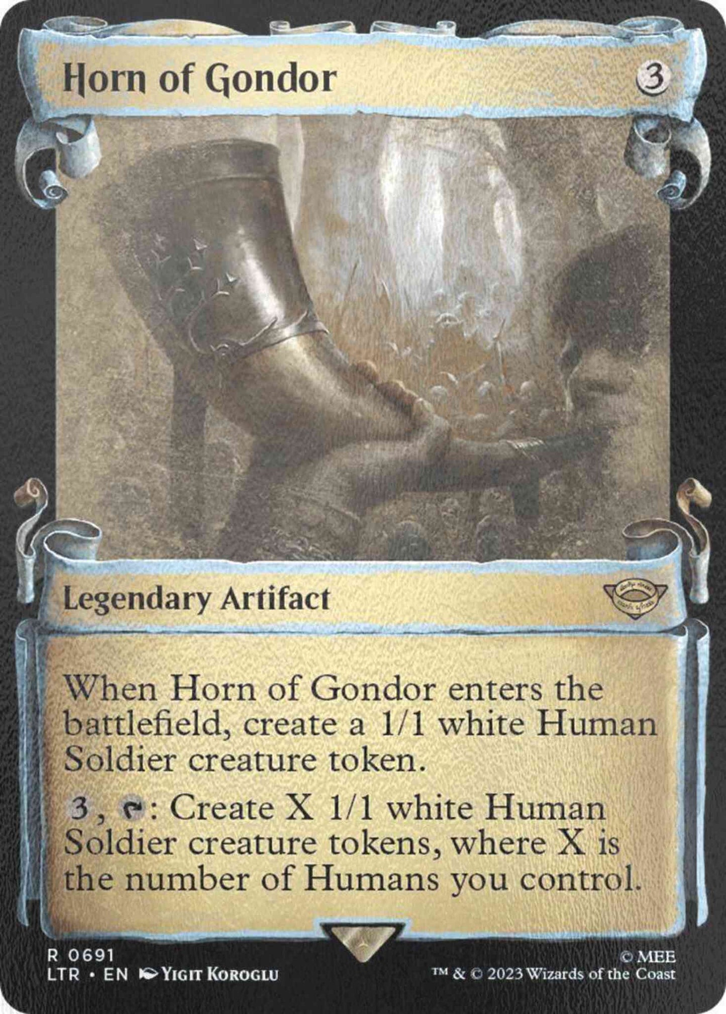 Horn of Gondor [691] [Scrolls Showcase] [The Lord of the Rings: Tales of Middle-earth] [Silver Foil]
