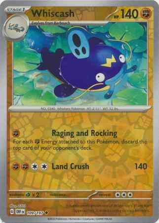 Whiscash - 109/197 - Uncommon [sv03-109] [Reverse Holo]