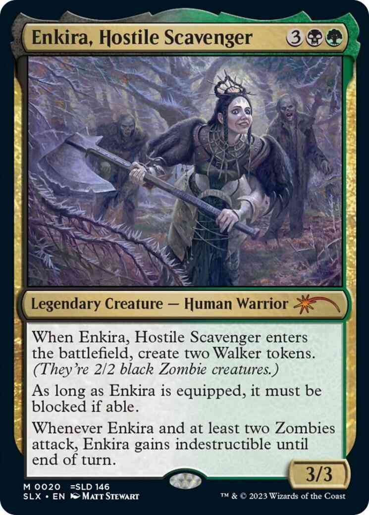 Enkira, Hostile Scavenger [0020] [Universes Within] [Non-Foil]