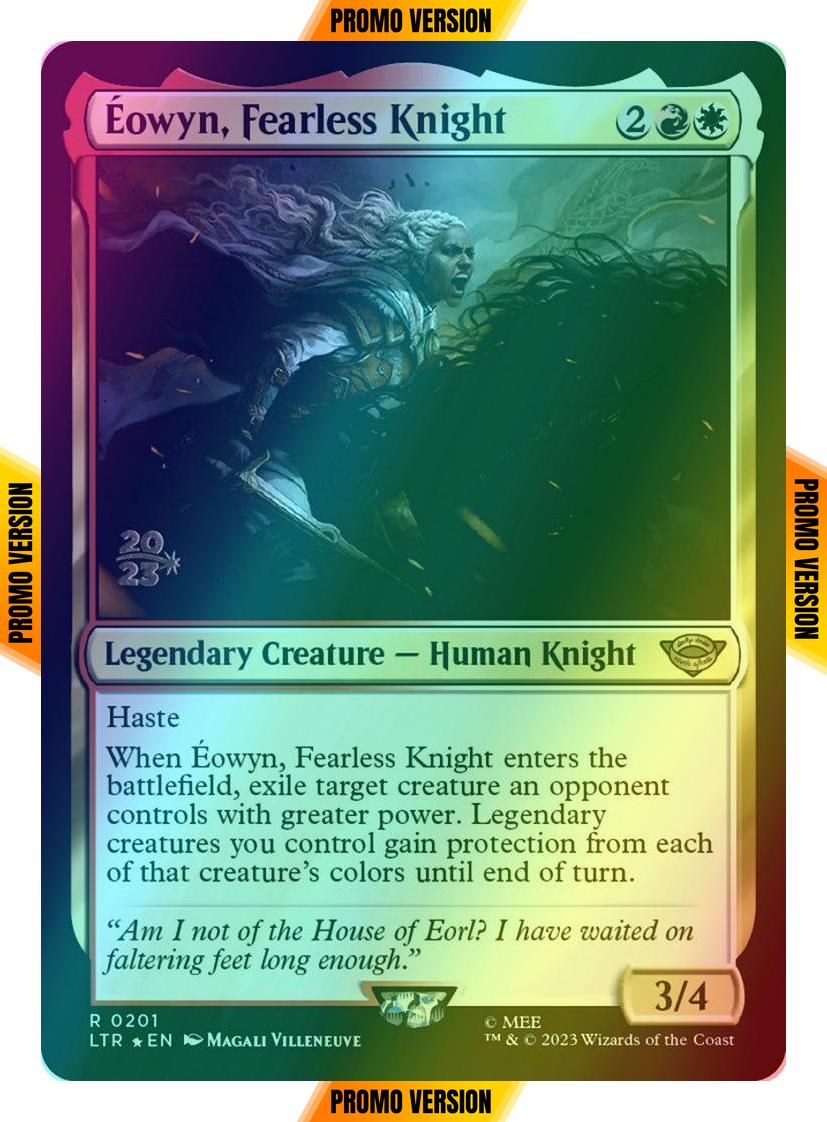 Éowyn, Fearless Knight [201s] [Prerelease] [The Lord of the Rings: Tales of Middle-earth: Promos] [Foil]