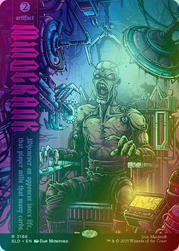 Mindcrank [2186] [Borderless] [Iron Maiden: Eddie Unchained] [Secret Lair Drop] [Rainbow Foil]