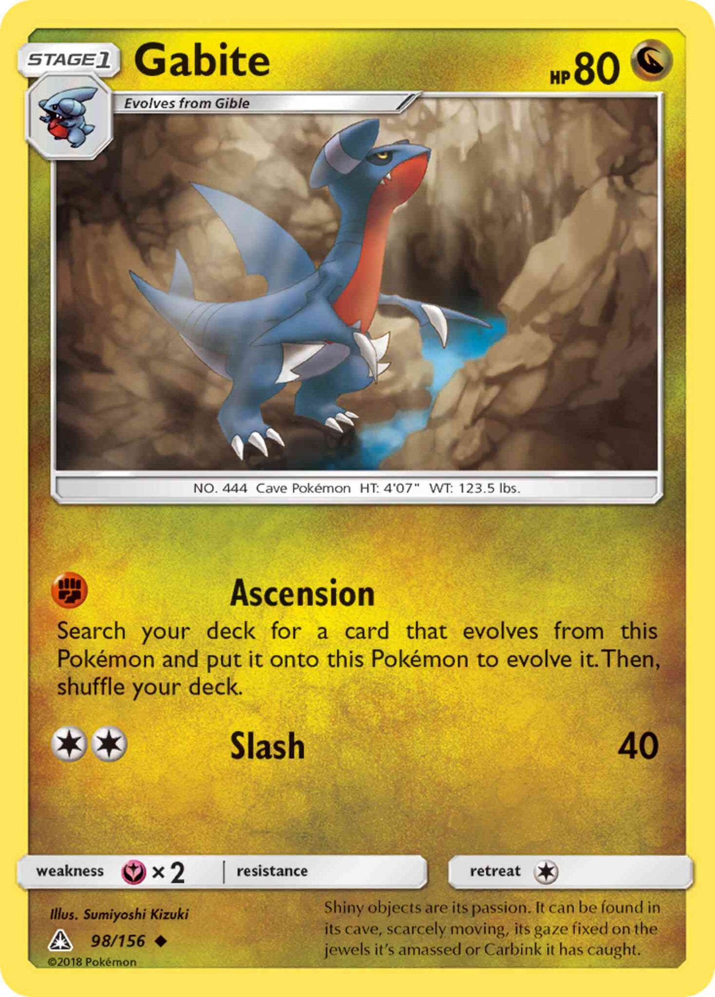 Gabite - 98/156 - Uncommon [sm5-98] [Non-Holo]