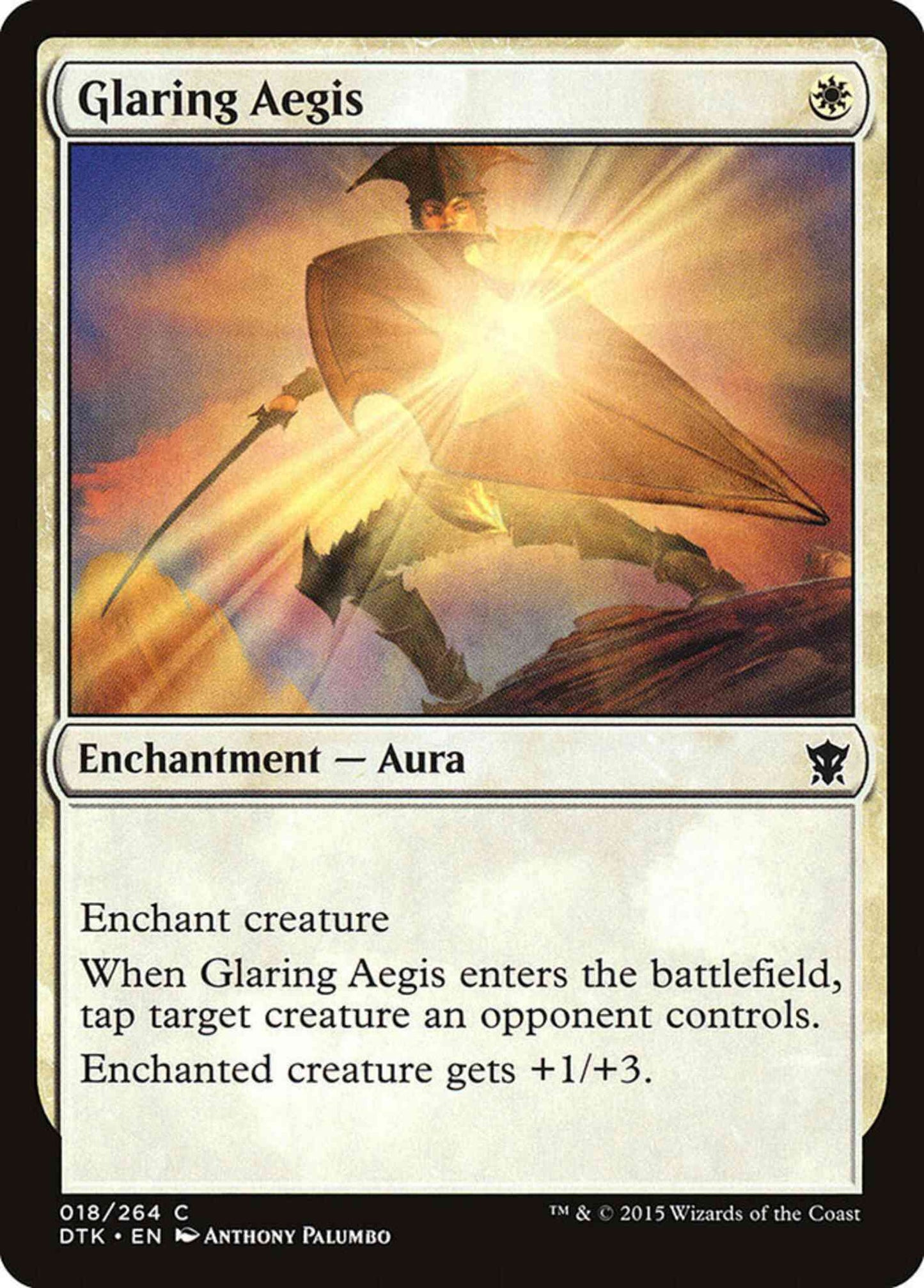 Glaring Aegis [18] [Dragons Of Tarkir] [Non-Foil]