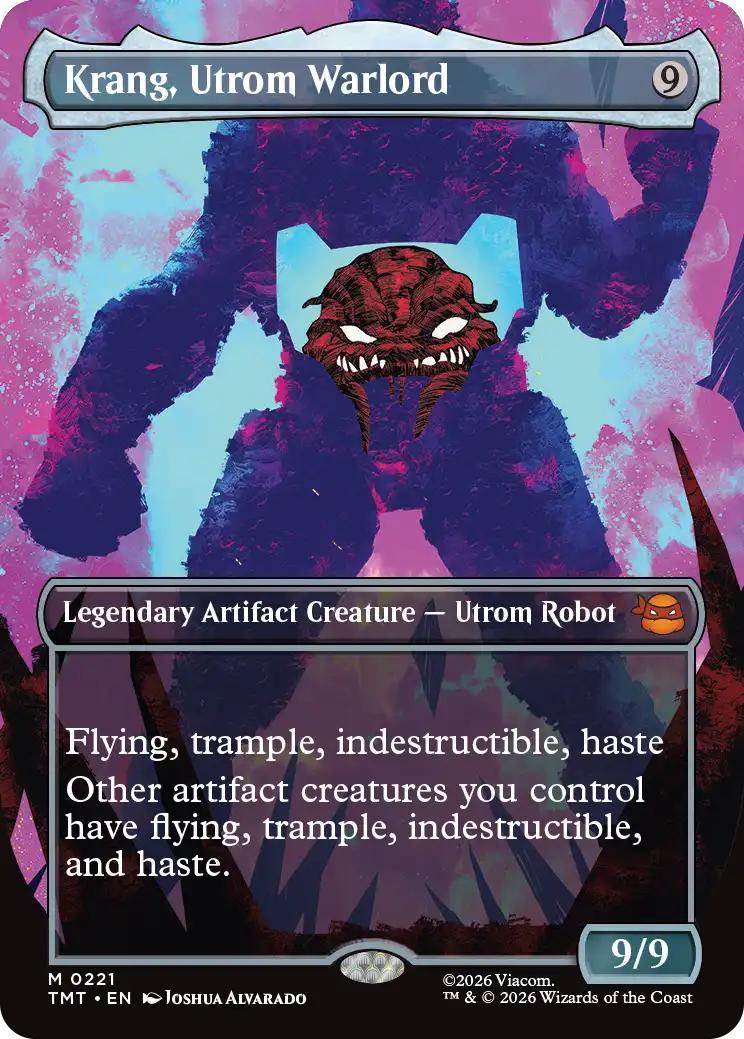 Krang, Utrom Warlord [221] [Borderless] [Silhouette] [Teenage Mutant Ninja Turtles] [Non-Foil]