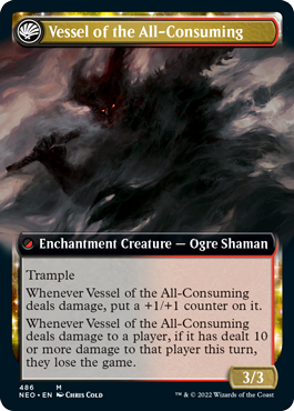 Hidetsugu Consumes All // Vessel of the All-Consuming [486] [Extended Art] [Kamigawa: Neon Dynasty] [Non-Foil]