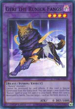 Geri the Runick Fangs - TAMA-EN039 - Super Rare - 1st Edition