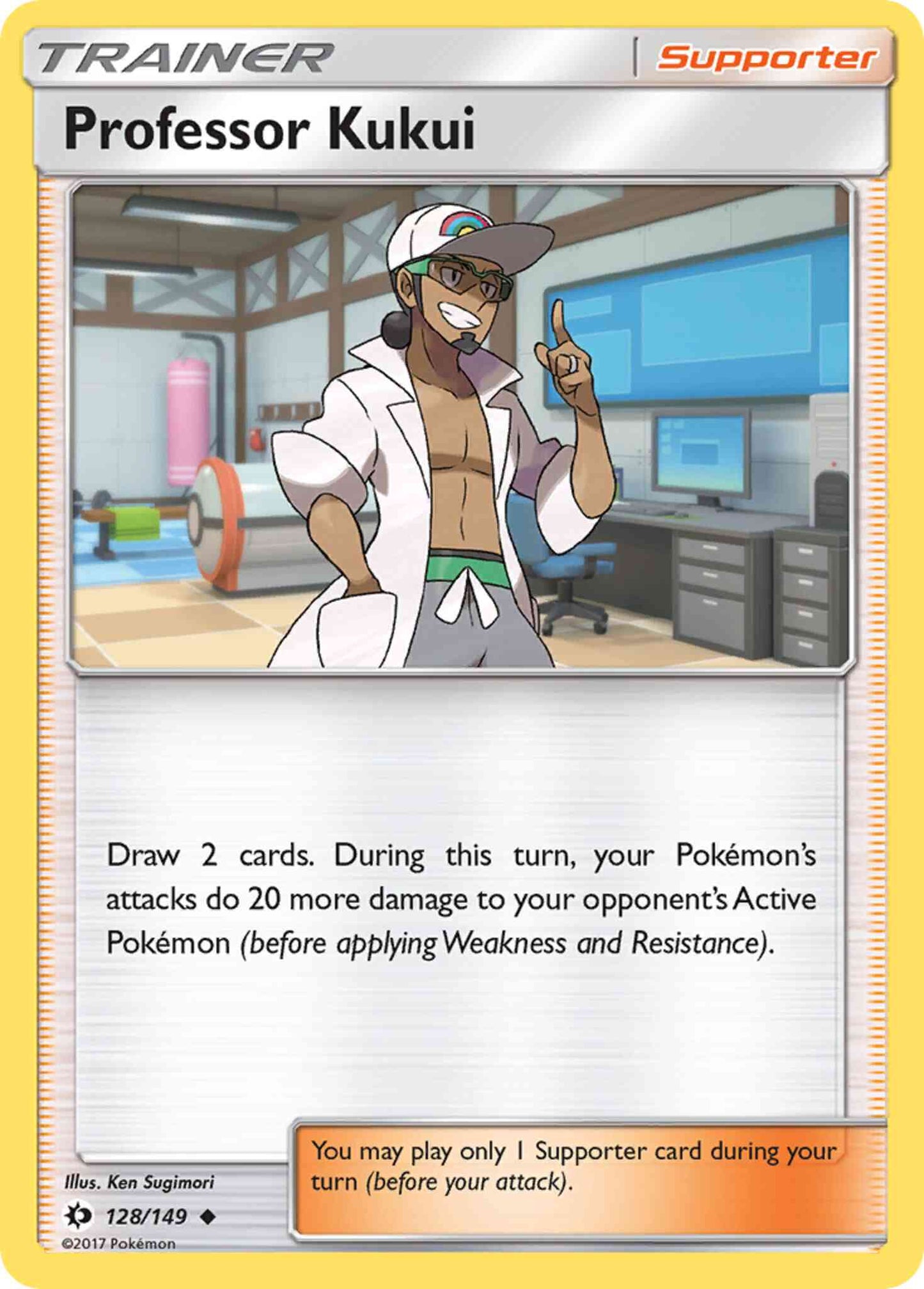 Professor Kukui - 128/149 - Uncommon [sm1-128] [Non-Holo]