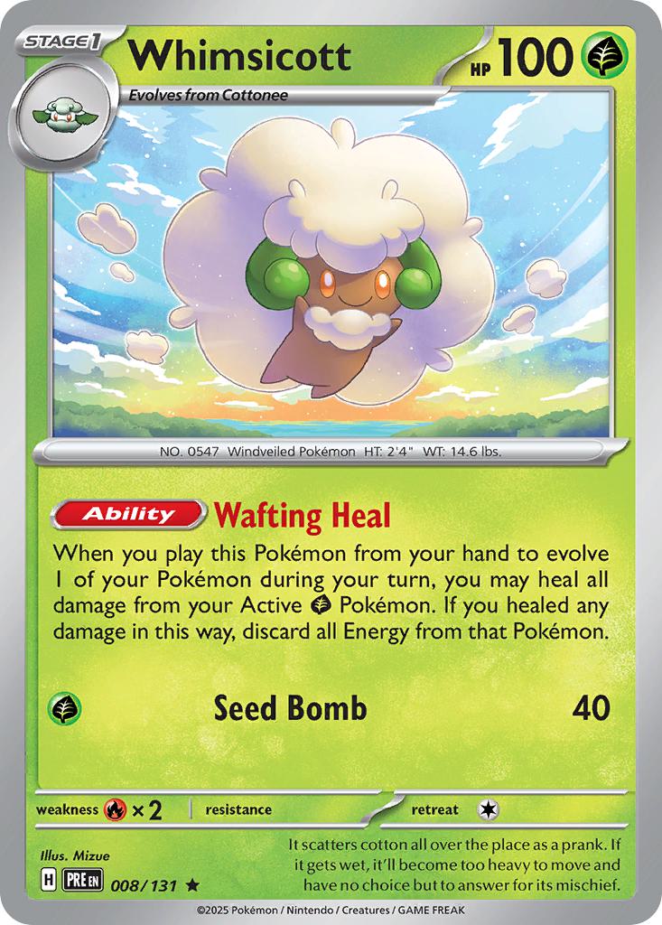Whimsicott - 008/131 - Rare [sv085-008] [Holo]