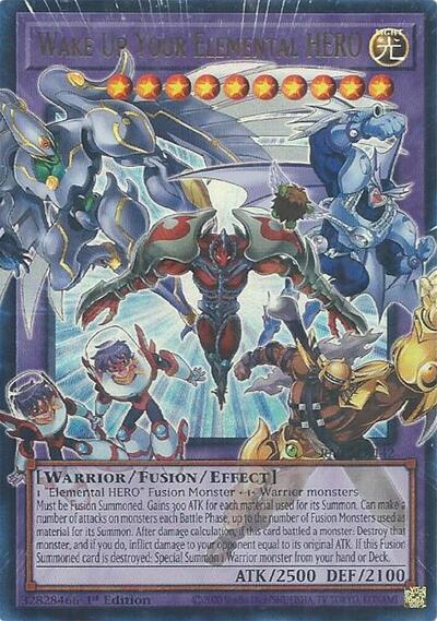 Wake Up Your Elemental HERO - Extended Art - RA05-EN142 - Ultra Rare - 1st Edition