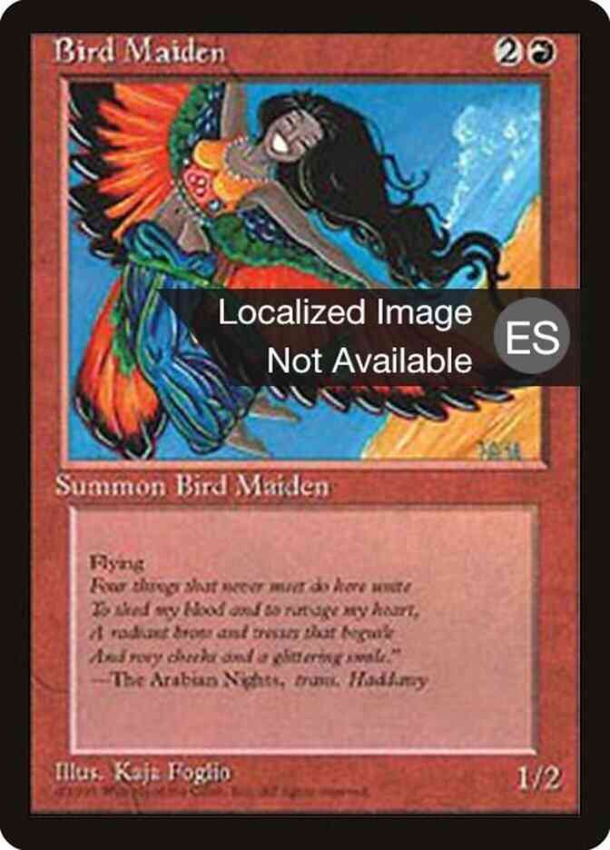 Bird Maiden - Portuguese [177] [Fourth Edition Black Border: Portuguese] [Non-Foil]