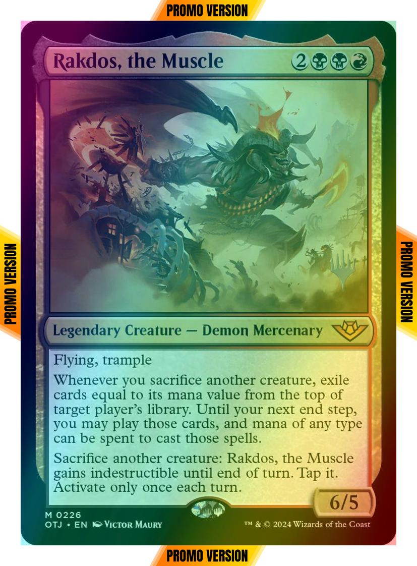 Rakdos, the Muscle [226p] [Promo Pack] [Outlaws of Thunder Junction: Promos] [Foil]