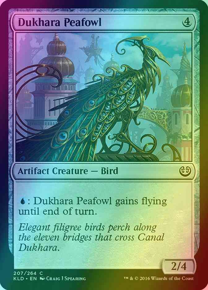 Dukhara Peafowl [207] [Kaladesh] [Foil]
