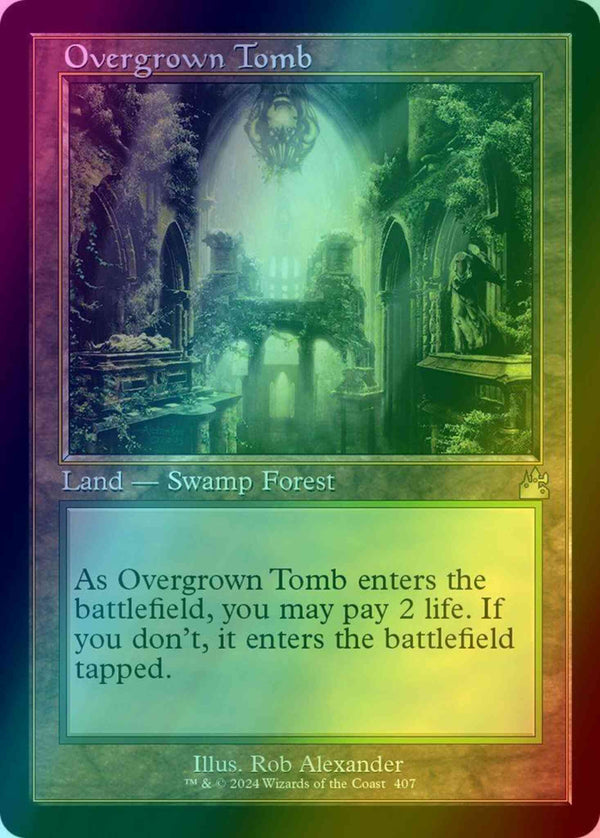 Overgrown Tomb [407] [Retro Frame] [Ravnica Remastered] [Foil]
