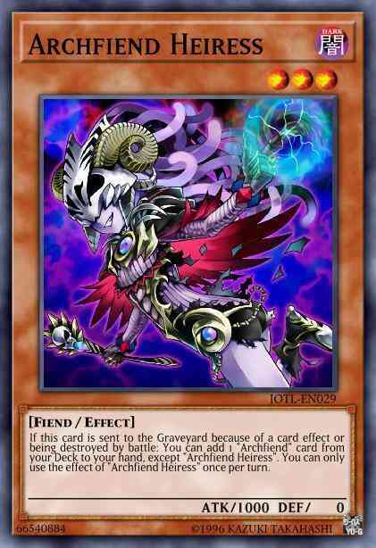 Archfiend Heiress - JOTL-EN029 - Rare - Unlimited