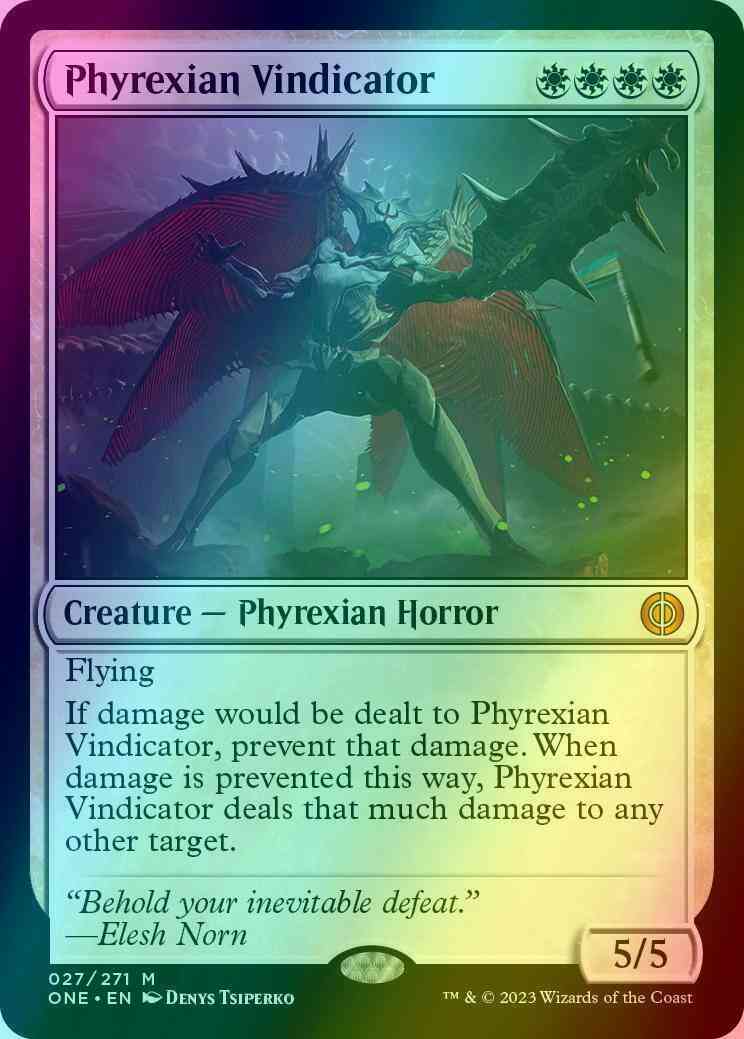 Phyrexian Vindicator [27] [Phyrexia: All Will Be One] [Foil]