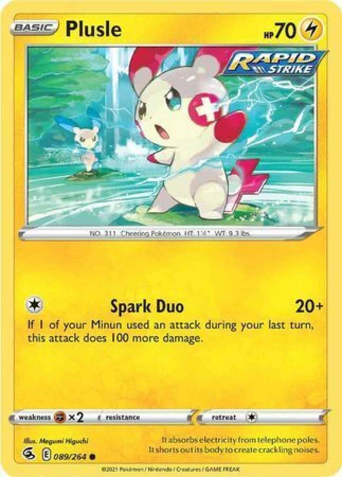 Plusle - 089/264 - Common [SWSH8-089] [Non-Holo]