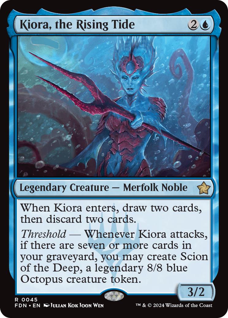 Kiora, the Rising Tide [45] [Foundations] [Non-Foil]